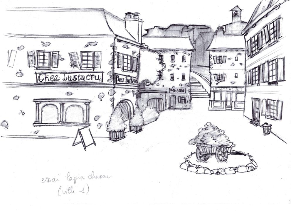 La Place Lustucru côté auberge