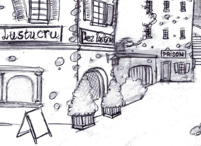 La Place Lustucru côté auberge
