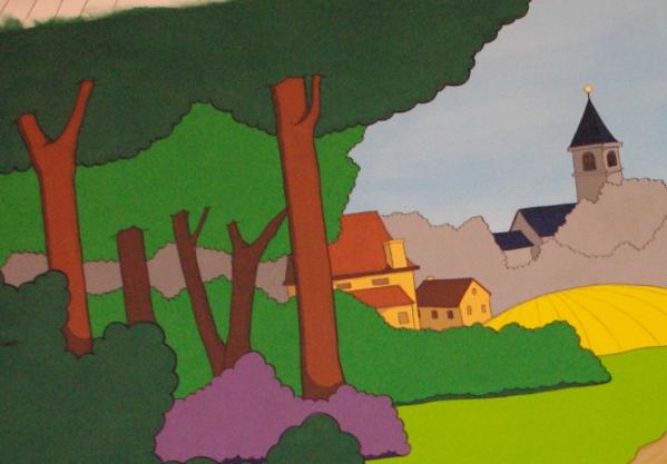 L'orée du bois sur la route de la ferme