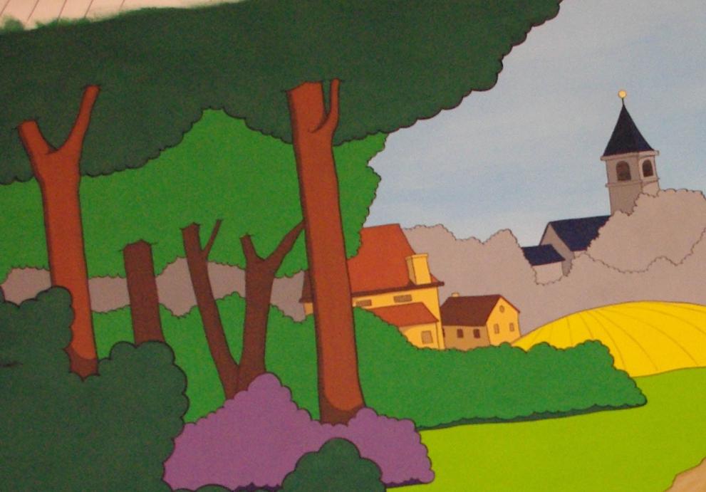 L'orée du bois sur la route de la ferme