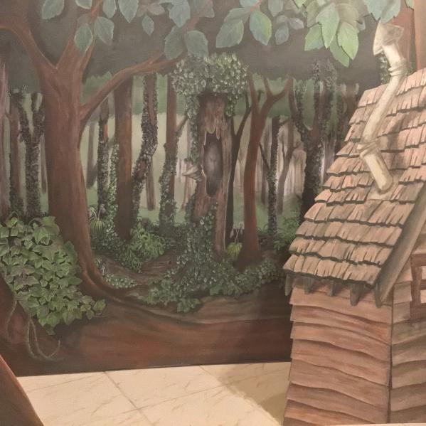 Forêt sorcière avec portants Alexandre